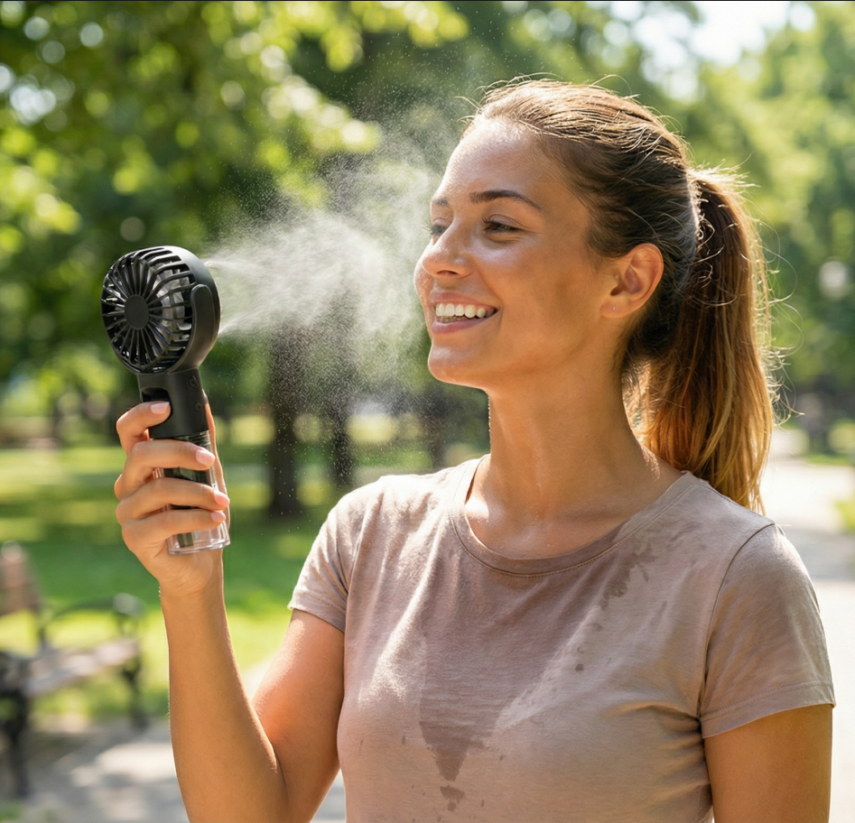 Handheld Misting Fan